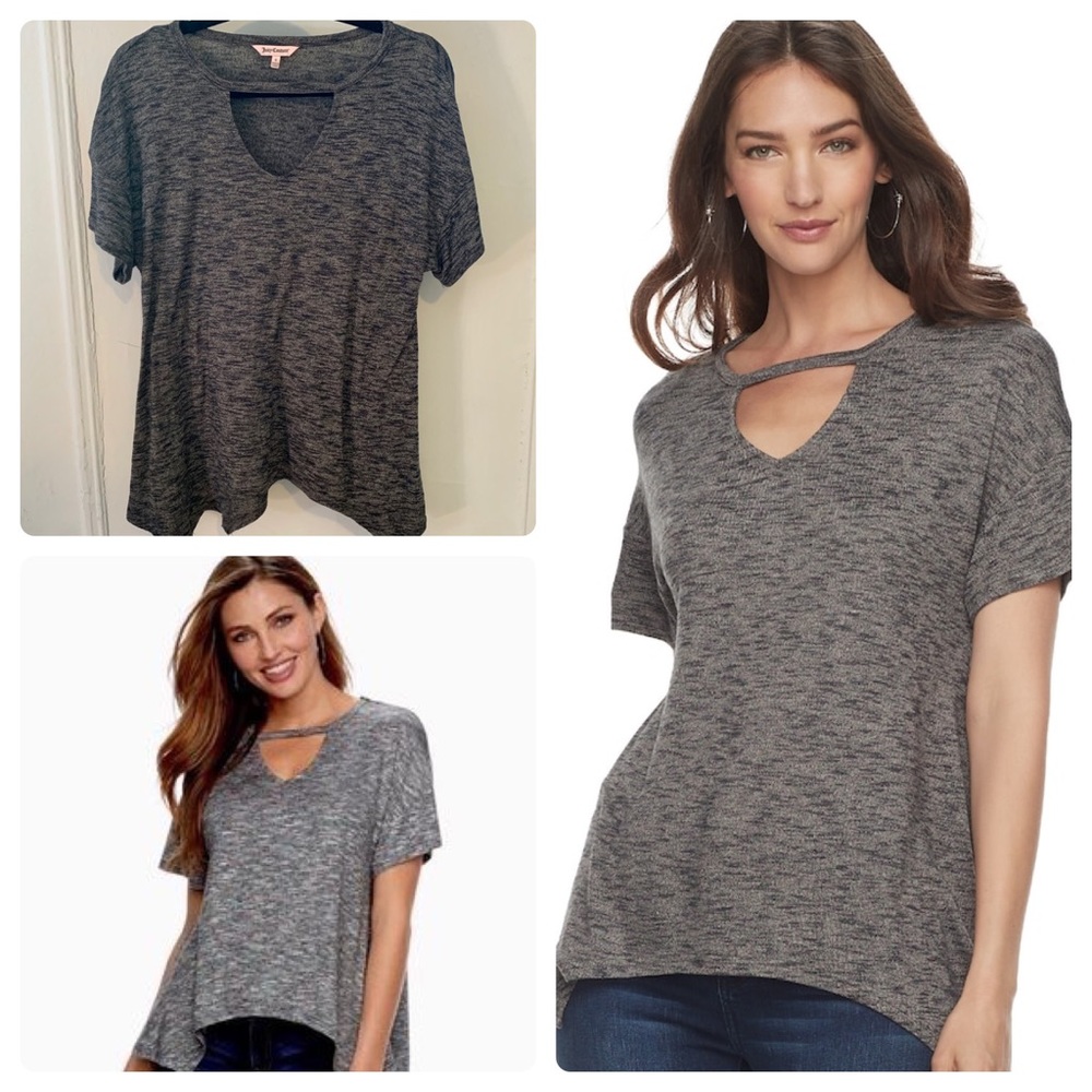 3/$30!🎁 Juicy Couture Sharkbite Asymmetrical Tee